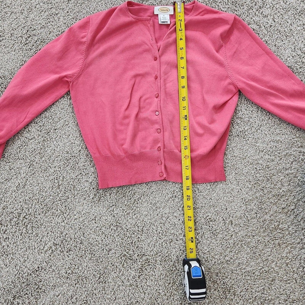 Talbots Women's Silk Blend Cardigan Sweater Long Sleeve Button-Up Casual Size M - Picture 8 of 10